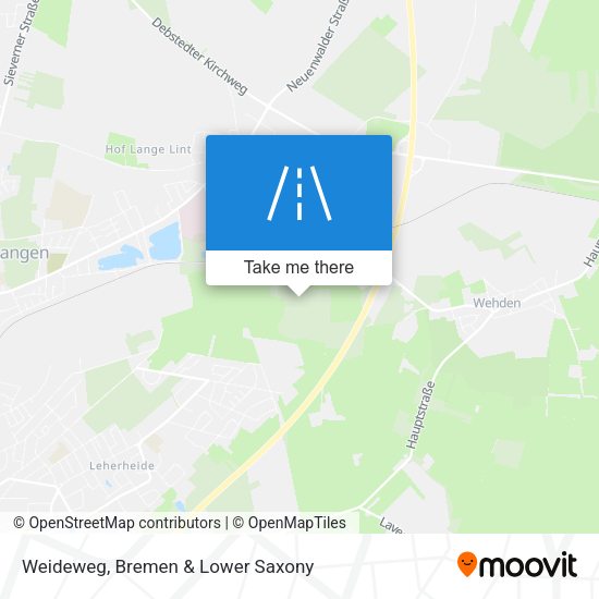 Weideweg map