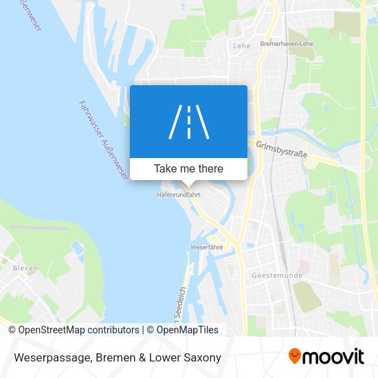 Weserpassage map