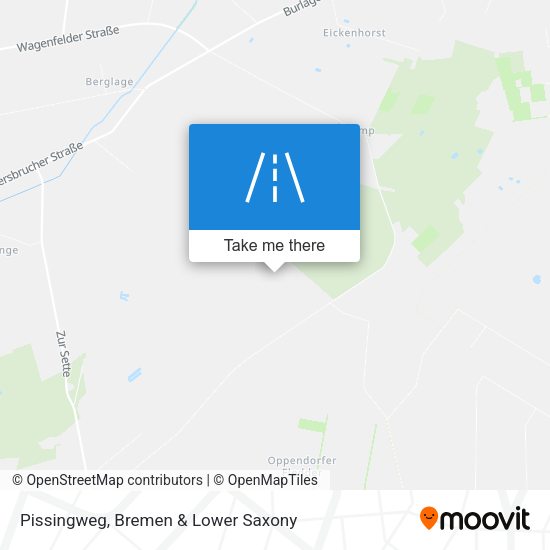 Pissingweg map