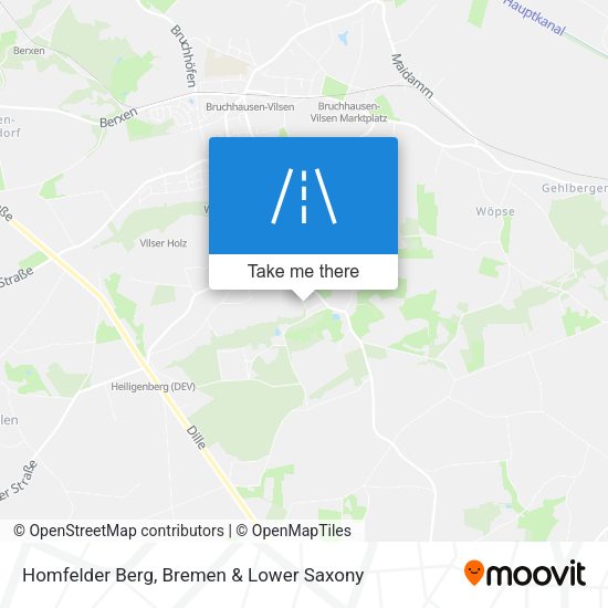 Homfelder Berg map