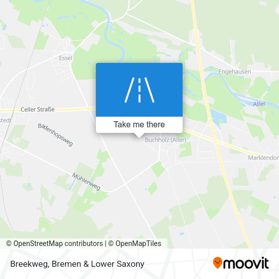 Breekweg map