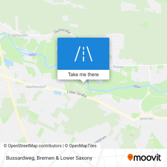 Bussardweg map