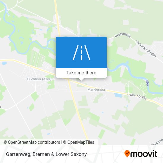Gartenweg map