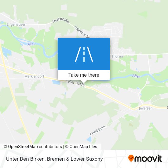 Unter Den Birken map