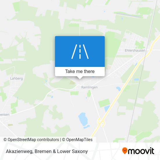 Akazienweg map