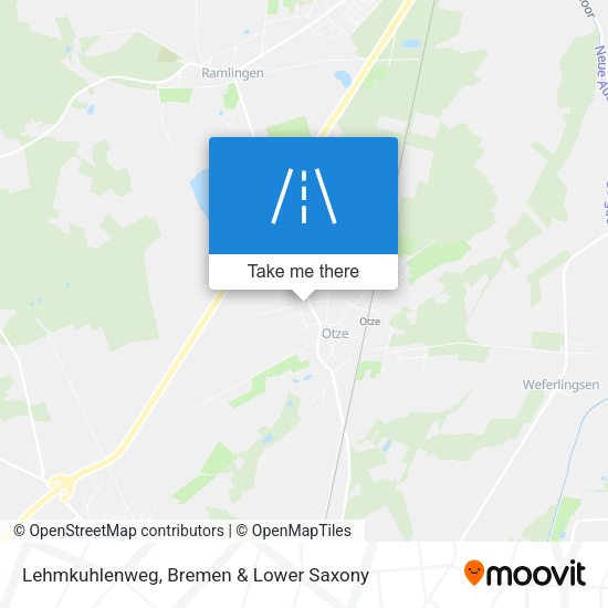 Lehmkuhlenweg map