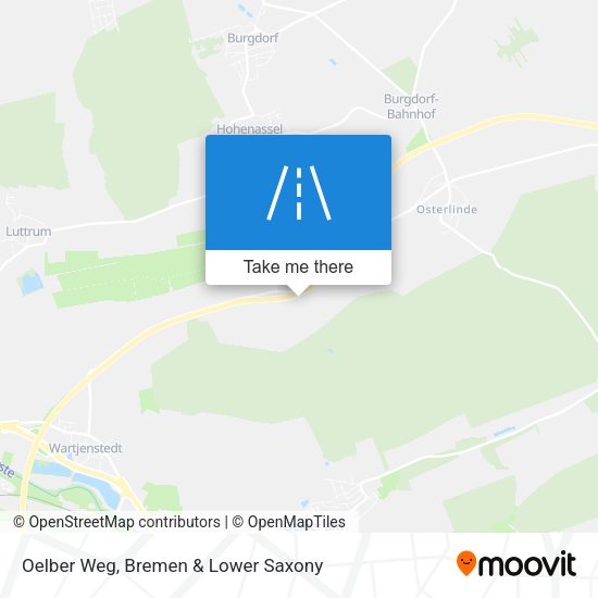 Oelber Weg map
