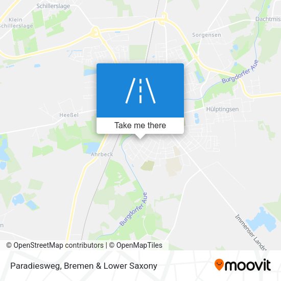 Paradiesweg map