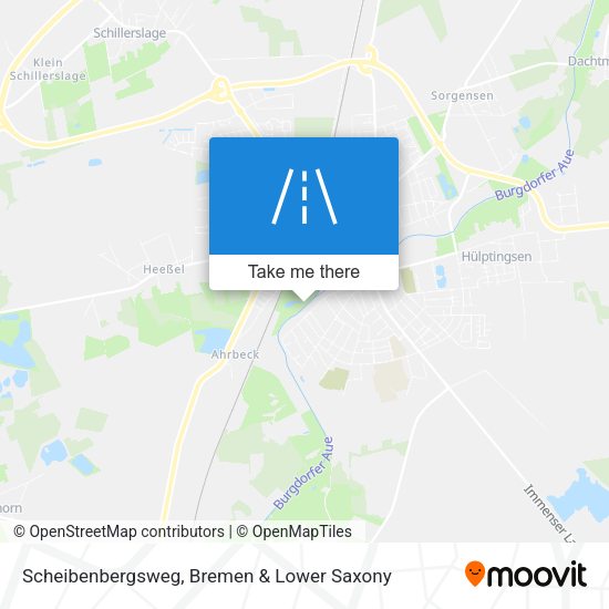 Scheibenbergsweg map