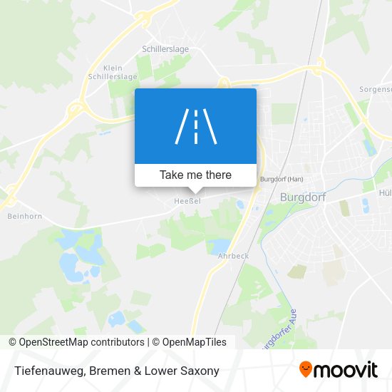 Tiefenauweg map