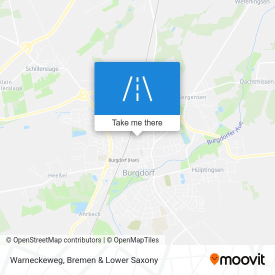 Warneckeweg map