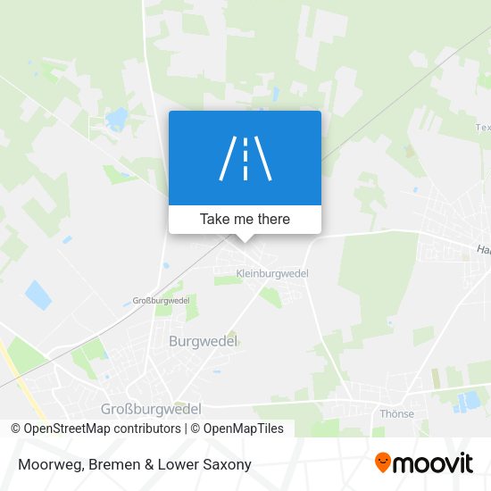 Moorweg map