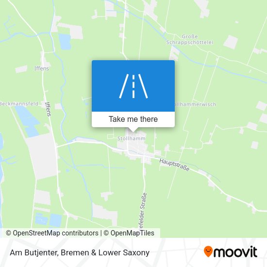 Am Butjenter map