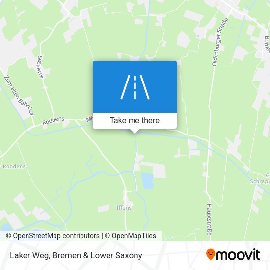 Laker Weg map