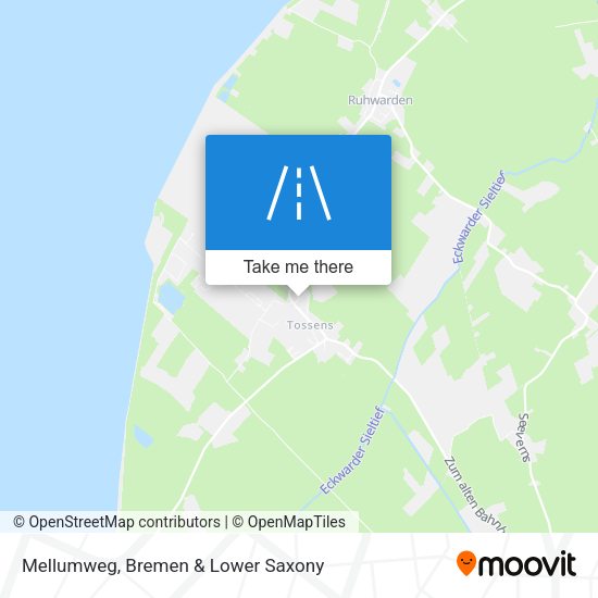 Mellumweg map
