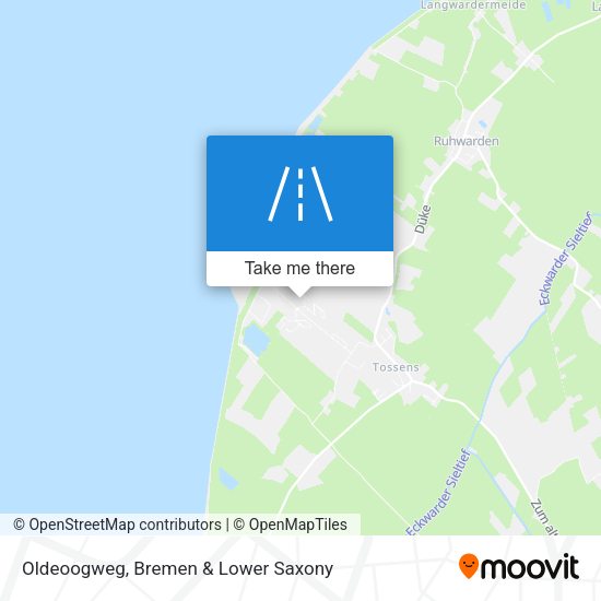 Oldeoogweg map