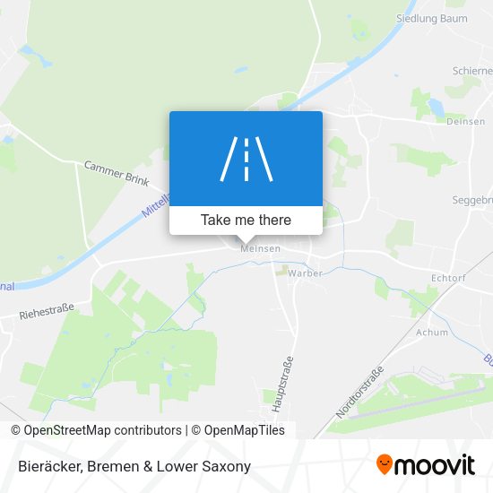 Bieräcker map
