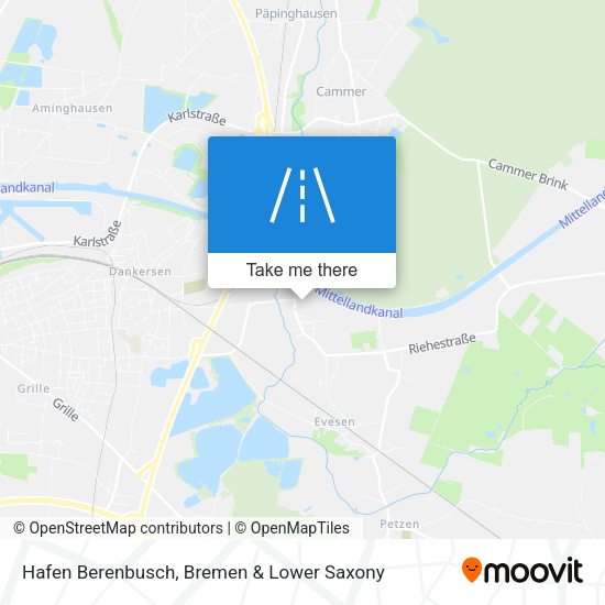 Hafen Berenbusch map