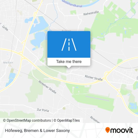 Höfeweg map
