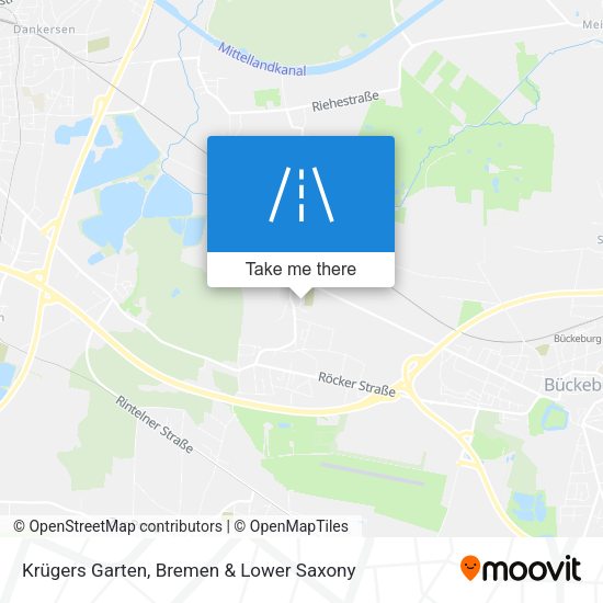 Krügers Garten map