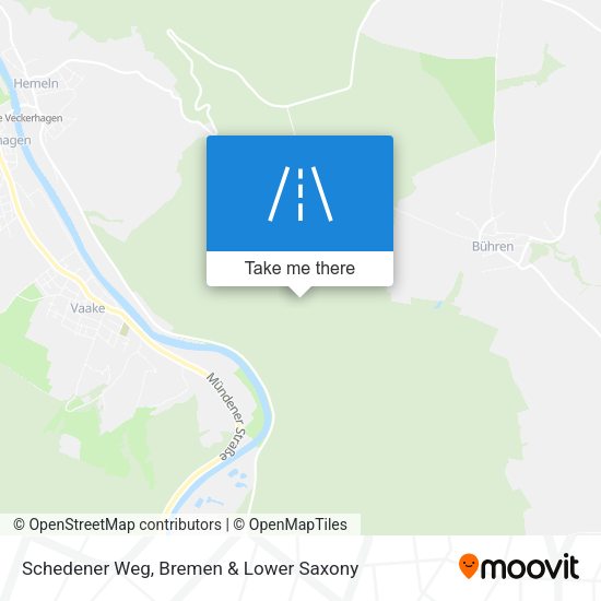 Schedener Weg map