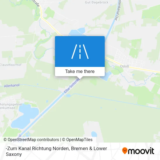 Карта -Zum Kanal Richtung Norden