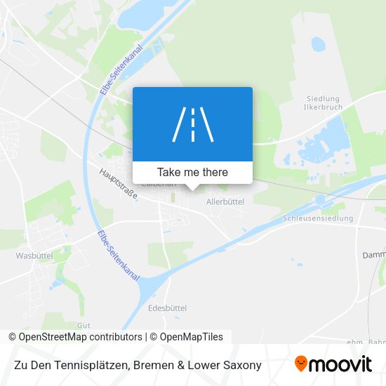 Zu Den Tennisplätzen map