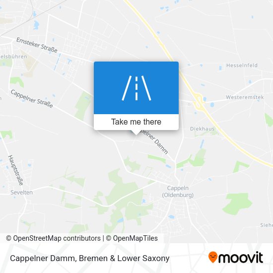 Cappelner Damm map