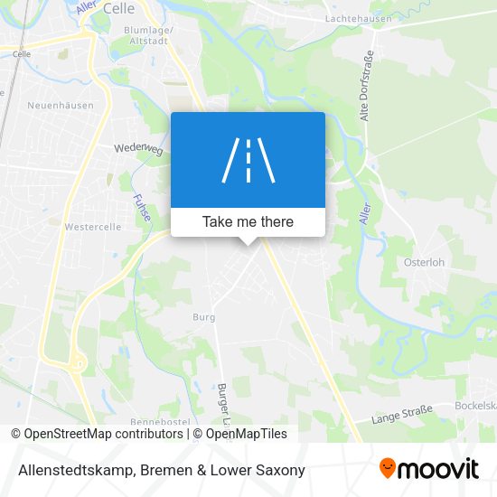 Allenstedtskamp map