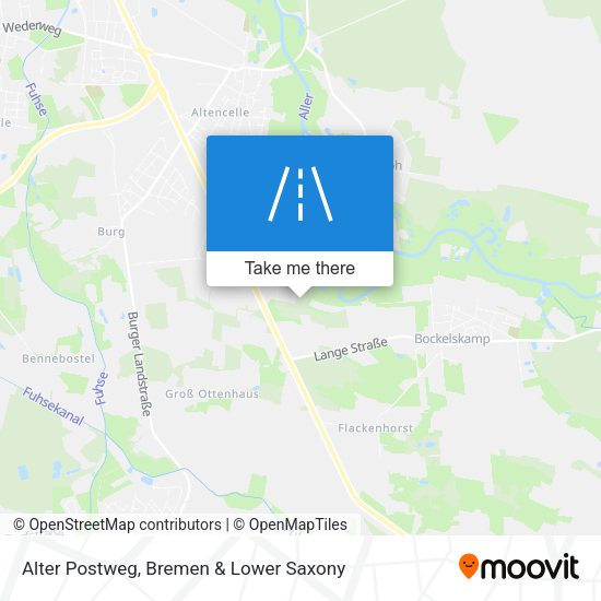 Alter Postweg map