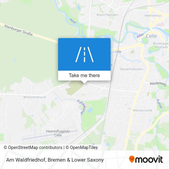Am Waldfriedhof map