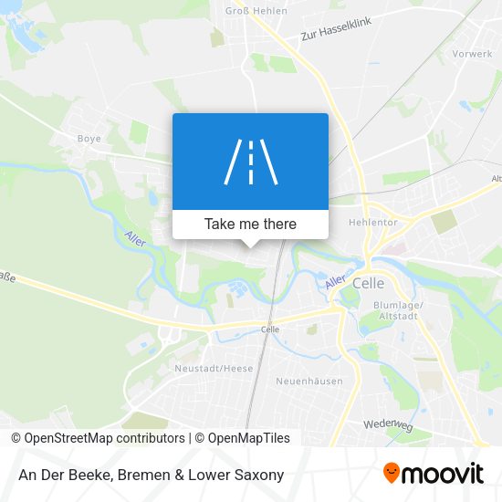 An Der Beeke map