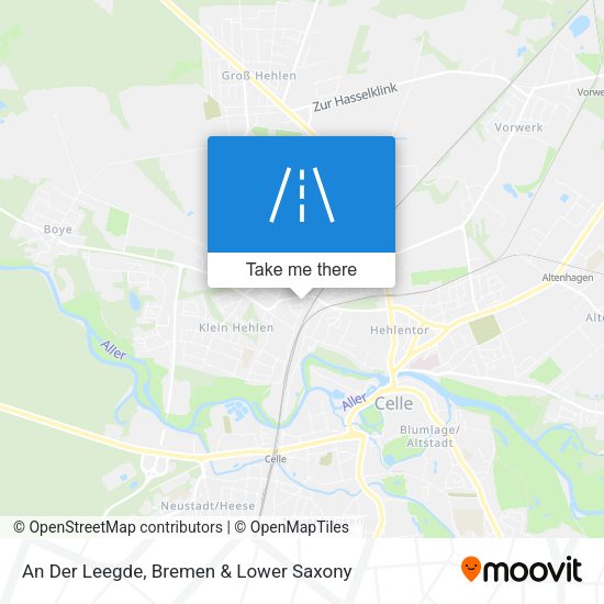 An Der Leegde map