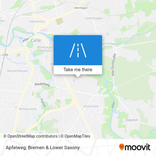 Apfelweg map