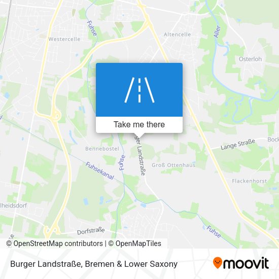 Burger Landstraße map