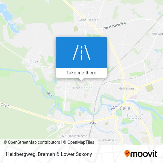 Heidbergweg map