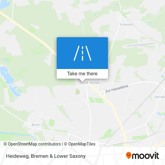 Heideweg map