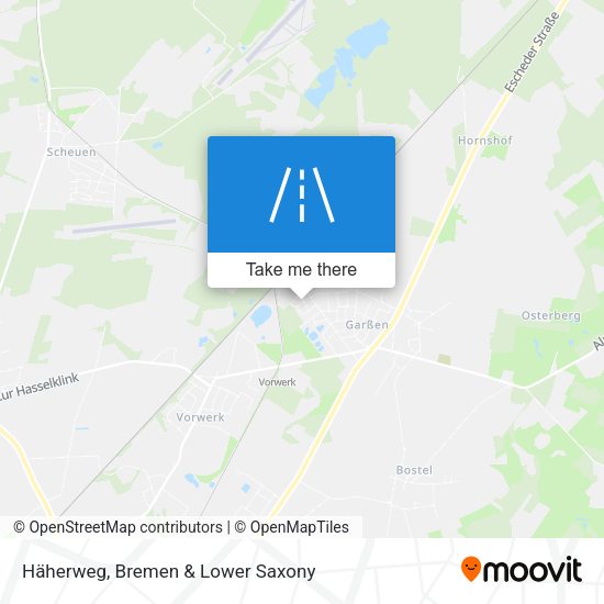 Häherweg map