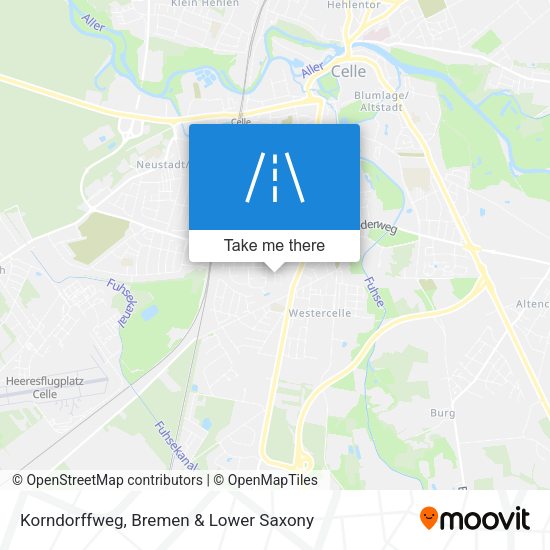 Korndorffweg map