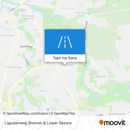 Ligusterweg map