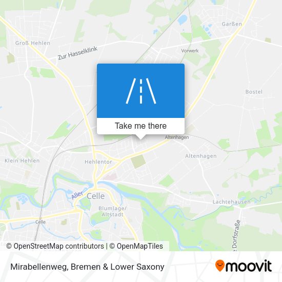 Mirabellenweg map