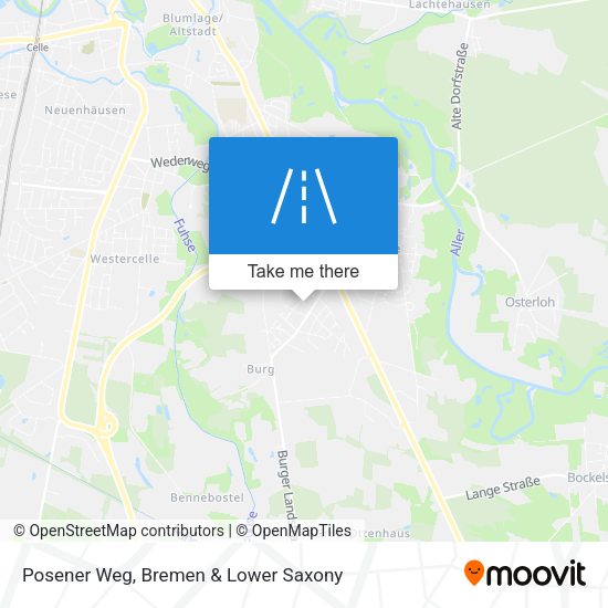 Posener Weg map
