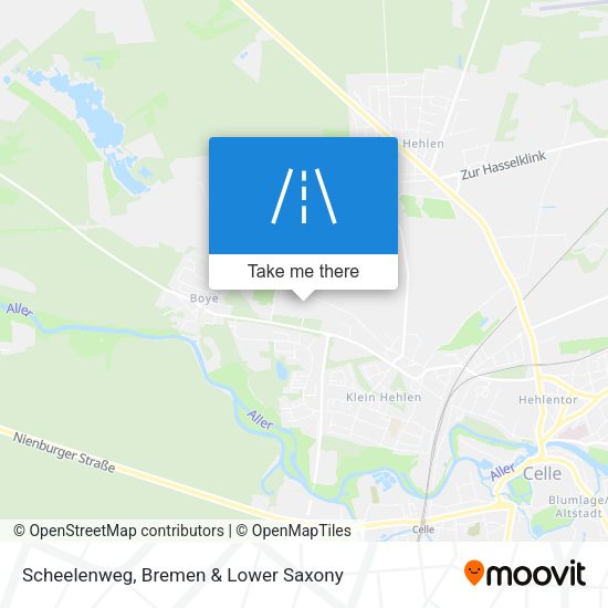 Scheelenweg map