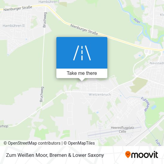 Zum Weißen Moor map