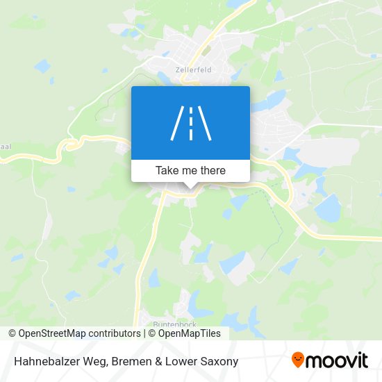 Hahnebalzer Weg map
