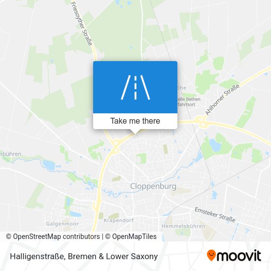Halligenstraße map