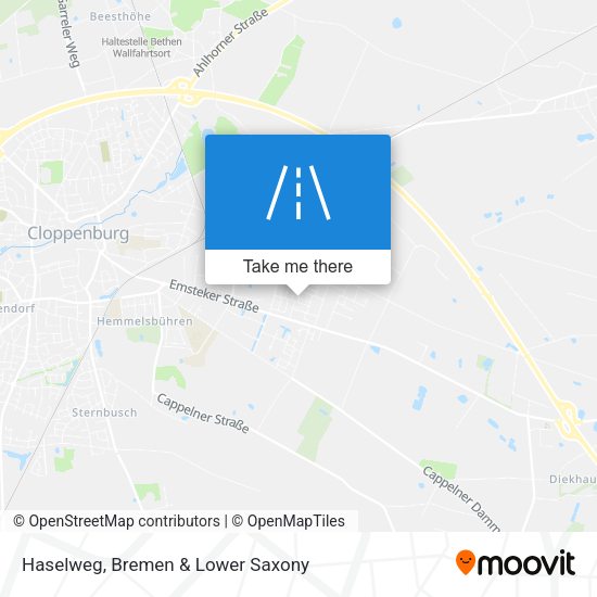 Haselweg map