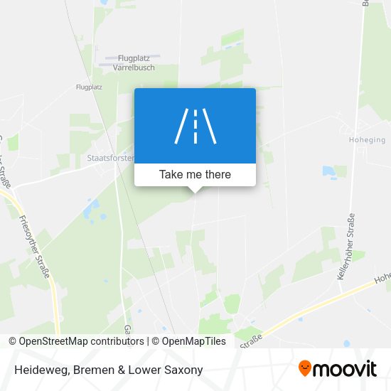 Heideweg map