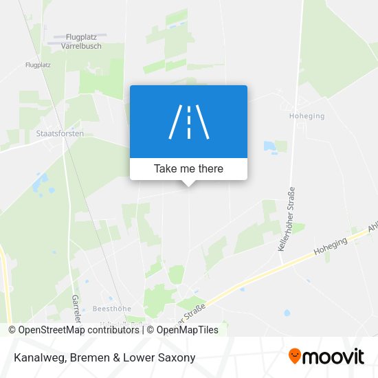 Kanalweg map