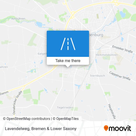 Lavendelweg map